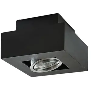Arcchio - buitenspot - 1licht - Aluminium - H: 8.5 cm - GU10 - zwart pas cher