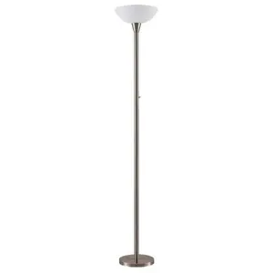 LINDBY Lampadaire 'Ignacia' en métal pour salon & salle à manger pas cher