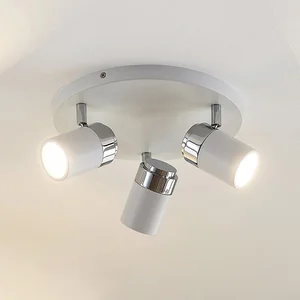 Lindby Spot à intensité variable 'Kardo' en métal pour salle de bain pas cher