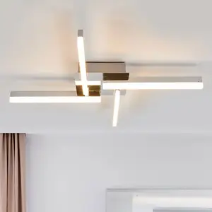 Lindby - Plafondlamp badkamer - 4lichts - acryl, metaal - H: 7.4 cm - ... pas cher