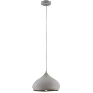 LAMPENWELT Suspension en béton à intensité variable 'Morton' pour salon & salle à manger pas cher