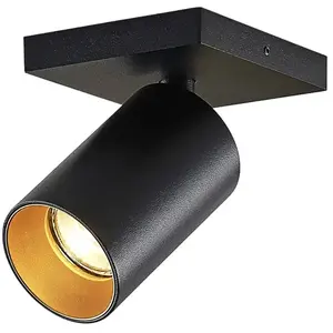 Arcchio Arcchio Brinja Spot, Angulaire, Noir-Doré 1 Lampes pas cher