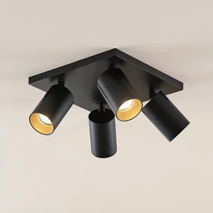 Arcchio - buitenspot - 4lichts - Aluminium - H: 12.5 cm - GU10 - zwart pas cher