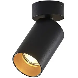 Arcchio - buitenspot - 1licht - Aluminium - H: 13.4 cm - GU10 - zwart pas cher