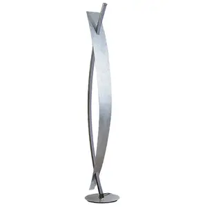 Lucande Lampadaire Led Marija, Bel Aspect Argenté pas cher