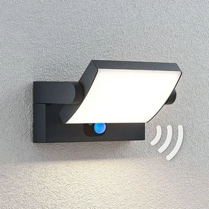 LINDBY LED Applique Murale Solaire 'Sherin' en aluminium pas cher
