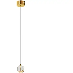 LUCANDE LED Suspension en verre 'Hayley' en verre pour salon & salle à manger pas cher