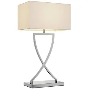Lampe à poser 'Evaine' en métal pour salon & salle à manger