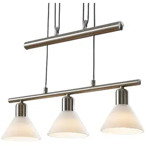 Lindby - Suspension à intensité variable 'Delira' en métal pour salon & salle à manger pas cher