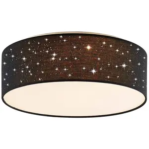 Lindby - LED plafondlamp - CCT - 1licht - metaal, kunststof, textiel -... pas cher