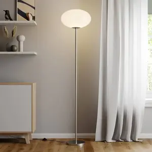 LINDBY Lampadaire 'Sonika' en métal pour salon & salle à manger pas cher