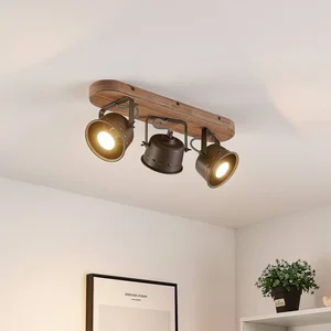 Lindby Projecteur halogène à intensité variable 'Rubinjo' en métal pour salon & salle à manger