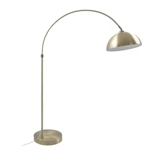 Lindby - booglamp - 1licht - IJzer - H: 183 cm - E27 - aNTIK pas cher