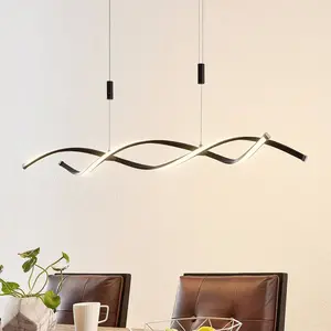 Lindby - led Suspension à intensité variable 'Welina' en métal pour salon & salle à manger pas cher