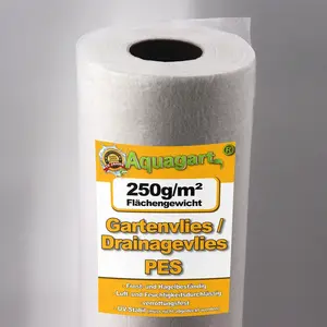 Comparateur de prix : AQUAGART 120 m² feutre géotextile, film de paillage, feutre de paillage anti-mauvaises herbes, feutre de bassin 250 g, 1,6 m