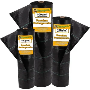 Comparateur de prix : AQUAGART 140 m² tissu de sol, bâche anti-mauvaises herbes, bâche de paillage 100 g, 2 m de large, noir