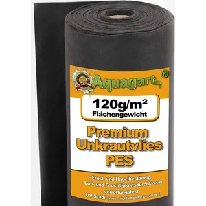 AQUAGART 175 m² toile de jardin, paillage anti-mauvaises herbes, voile de paillage, tissu de sol, feutre géotextile, 120 g, 1 m de large pas cher