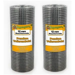Aquagart 15m x 0,5m volièredraad gaas gelast draadhek thermisch verzinktVendu parcdiscount
