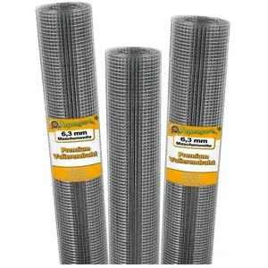 Aquagart 10m x 1m volière draad gaas gelast veldmuis gaas draadgaas pas cher