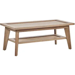 BELIANI Table basse bois clair SIMLA pas cher