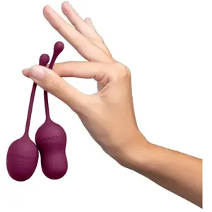 AMORELIE Liaison Set of 2 Love Balls 56g & 72g Pelvic Floor Trainer for Women Berry