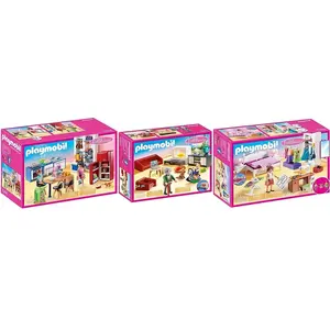 Playmobil Dollhouse ? 70206+70207+70208 pas cher