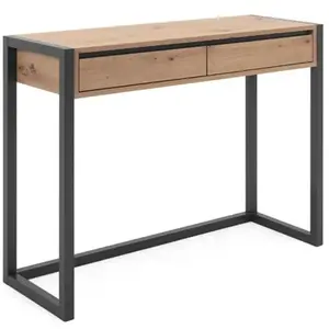 VidaXL Finori Table console Denver 44 Chêne artisanal et gris anthracite pas cher