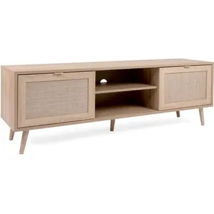 Bali Meuble TV 2 portes 2 tiroirs - Panneaux de particule 15 mm, MDF - Déco... pas cher