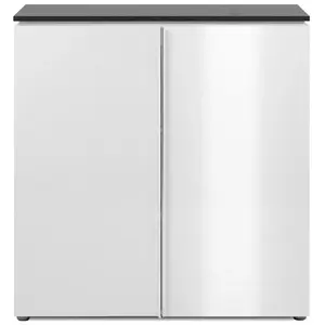 CALICOSY - Buffet 2 Portes L885 cm - BREST - Gris pas cher