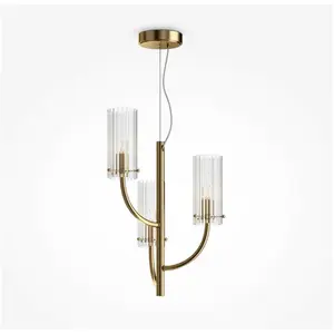 Maytoni, Suspension, Arco Suspension, lampe à suspendre 3x G9 laiton (... pas cher
