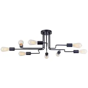 Maytoni - Plafondlamp Gilbert Zwart 87 cm pas cher