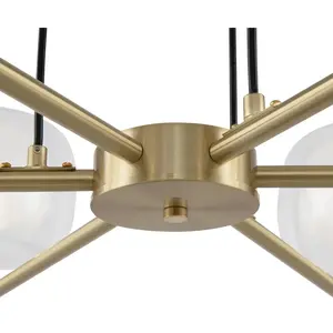 Vision Lampadaire Moderne 6 Lumières Multi Bras Doré E14 - Maytoni pas cher