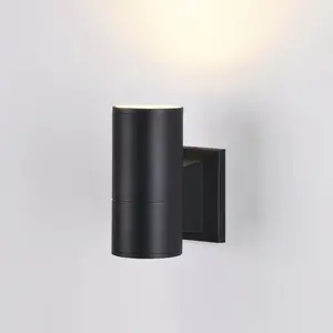 Maytoni - Buiten Wandlamp Bowery Zwart Ø 6,4 cm Boven pas cher