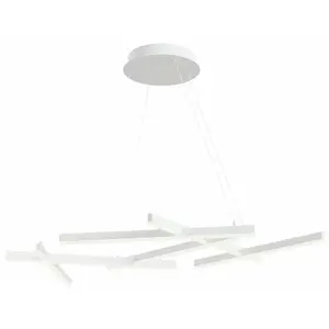 Maytoni Lustre suspension Luminaire blanc LED. Armature en métal avec acrylique. Style Moderne. Lm: 2600 K: 3000 pas cher