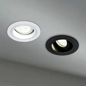 Maytoni, Applique + plafonnier, Atom Downlight, Luminaire encastré GU10 rond blanc Ø92mm (GU10) pas cher