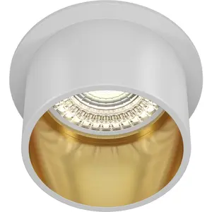 Maytoni, Applique + plafonnier, Reif Spot à encastrer au plafond GU10 Blanc, Or Ø68mm (GU10) pas cher