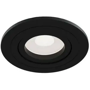 Maytoni, Applique + plafonnier, Atom encastré GU10 noir Ø92mm (GU10) pas cher