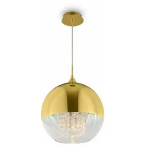 Maytoni Fermi Plafonnier suspendu moderne Fermi Gold Dome pas cher