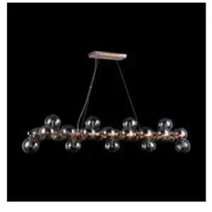 Lustre - Maytoni - Moderne - Armature en Métal Or - Abat-jours en Verre - 25 Ampoules G9 pas cher