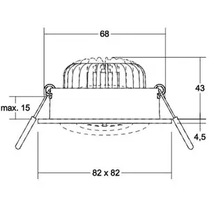 Brumberg, Applique + plafonnier, Spot encastré de plafond à LED 230V A... pas cher