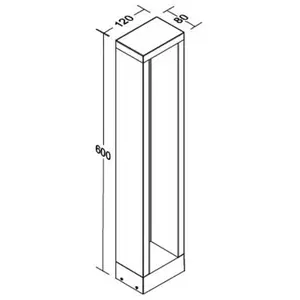 Brumberg, Éclairage d'extérieur, Borne d'éclairage LED 230V 65261103AC...Vendu pargalaxus
