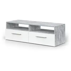 Vicco meuble tv Diego, Blanc, 95 x 38 cm pas cher