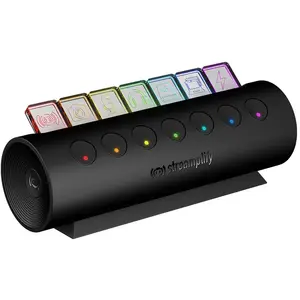 HUB USB - STREAMPLIFY - CTRL 7 - 7 Ports USB 3.0 - Rétroéclairage RGB - Plug-and-Play pas cher