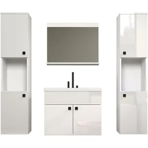 TRENDTEAM Haven badkamer 5 delen wit hoogglans, wit. pas cher