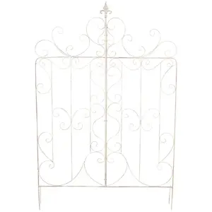 CLP Mandevilla Klimplantrek - Trellis - Klimhek in landelijke stijl - Metaal - antiek/cremeVendu parbol