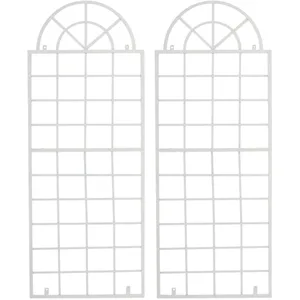 CLP Viva Set van 2 trellis - plantenklimrek - wit pas cher