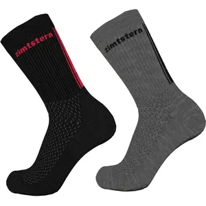 Zimtstern, Femmes, Chaussettes de sport, Chaussettes StarsockZ MTB Basic 2-Pack Unisexe (40 - 43), Noir
