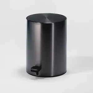 Afvalemmer - TE 50, dark metal matt PVD.