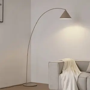 Lindby - vloerlamp - 1licht - metaal - H: 195 cm - E27 - beige, wit