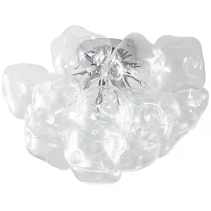 Lucande - plafondlamp - 4lichts - Glas, ijzer - H: 32 cm - G9 - transparant, chroom pas cher